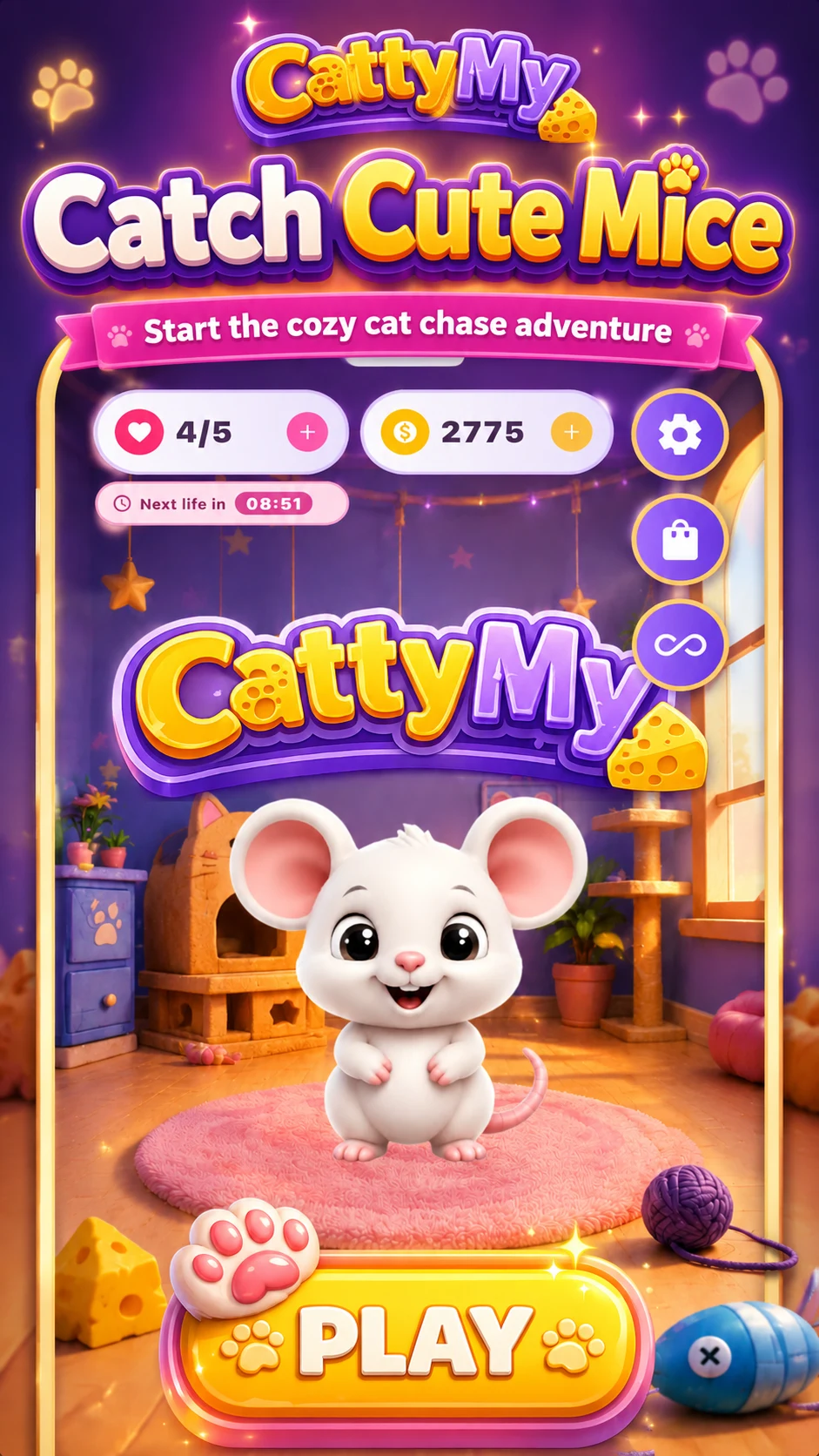 Cattymy : Cat Mouse Catch Game screenshot